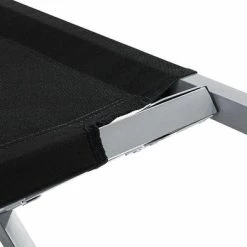 Merkloos Kampeerbed Zwart, Campingbed, Veldbed, Stretcher -CeLaVi winkel 550x393 3