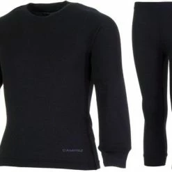 Campri Thermoset Shirt + Broek - Maat 176 - Unisex - Zwart