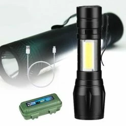 EZMarkt 2 Stuks - Zaklamp Oplaadbaar 3000 Lumen - Waterproof - Zeer Fel - Klein - 2 In 1 - Led -CeLaVi winkel 550x403