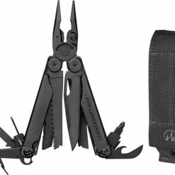 Leatherman Multitool Wave Plus Black 18-delig Met Molle Nylon Schede - Zwart -CeLaVi winkel 550x405
