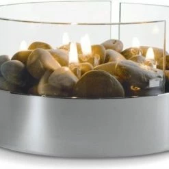 Philippi Burn Tafelhaard - Olielamp - Sfeerhaard - Glas - Staal