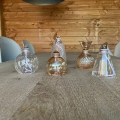 Bohemian Lights Olielamp Glas - Voor Binnen - Vaas Vorm - Smoke Rook Glas - 7,5 X 12,2 Cm - Inclusief Gratis Trechter -CeLaVi winkel 550x412 22