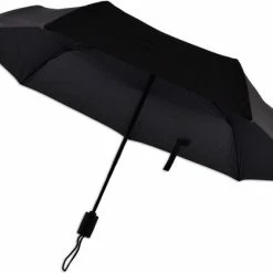 Discountershop Automatische Stormparaplu - Paraplu – Automatisch, Opvouwbaar & Windproof Tot 70 - 80 Km P/u - Ø 95 Cm - 7 Panelen - Dubbele Laag - Zwart -CeLaVi winkel 550x419 1