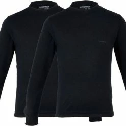 Campri Thermoshirt Lange Mouw (2-PACK) - Sportshirt - Junior - Maat 176 - Zwart