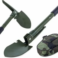 VERK GROUP Opvouwbare Schop, Pioniers Schep, Houweel Schop, Met Zaagtanden En Opbergshoes