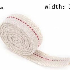 Knaak Olielamp Lont - Platte Lont - Brander - Katoen - 20mm Bij 1m - 1 Stuk