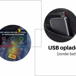 Merkloos Bolture Verwarmde Bodywarmer - Verwarmde Jas - Verwarmd Vest - Elektrische Bodywarmer - Dames En Heren - M -CeLaVi winkel 550x439 4