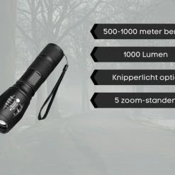 Merkloos Professionele 1000 Lumen LED Zaklamp Met Zoomfunctie 13 Merkloos Professionele 1000 Lumen LED Zaklamp Met Zoomfunctie -CeLaVi winkel 550x440