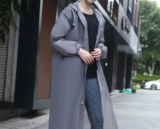 Merkloos Regenjas GRIJS (Maat XL) Unisex - Licht Gewicht - WATERDICHT - Opvouwbaar - Pocket Size - Reizen - Dames - Heren Regenjas 4 Merkloos Regenjas GRIJS (Maat XL) Unisex - Licht Gewicht - WATERDICHT - Opvouwbaar - Pocket Size - Reizen - Dames - Heren Regenjas - Afbeelding 2