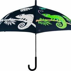 Esschert Design Magische Kameleonparaplu Die Van Kleur Veranderd Bij Regen | Kinderparaplu | Paraplu Met Print | Paraplu Met Opdruk | Dierenparaplu