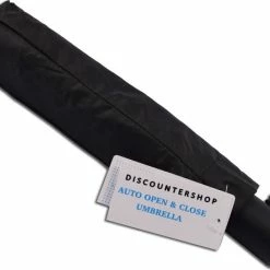 Discountershop Automatische Stormparaplu - Paraplu – Automatisch, Opvouwbaar & Windproof Tot 70 - 80 Km P/u - Ø 95 Cm - 7 Panelen - Dubbele Laag - Zwart -CeLaVi winkel 550x450