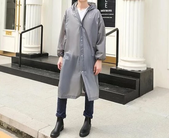 Merkloos Regenjas GRIJS (Maat XL) Unisex - Licht Gewicht - WATERDICHT - Opvouwbaar - Pocket Size - Reizen - Dames - Heren Regenjas 3 Merkloos Regenjas GRIJS (Maat XL) Unisex - Licht Gewicht - WATERDICHT - Opvouwbaar - Pocket Size - Reizen - Dames - Heren Regenjas