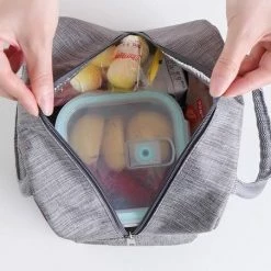 Marishop Koeltas - Lunchtas - Volwassenen En Kinderen - Compact & Handig: Zomer - Picknick -School - Lunch - Werk - Klassiek Grijs -CeLaVi winkel 550x452 4