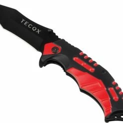 Tecqx Dragon Zakmes Extreme - Opvouwbaar - Discreet - Survival Mes - Tactical Knife - 21.5cm - Broekclip - Vlijmscherp - RVS - Zwart