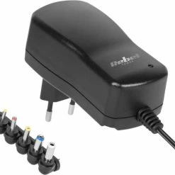 Rebel Gestabiliseerde Netvoeding Omvormer Universeel Adapter 1500mA 3V / 4.5V / 5V / 6V / 7.5V / 9V / 12V DC 1,5A