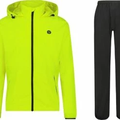 AGU GO Regenpak Essential Unisex - Geel - XXL - Dames & Heren - Waterdicht & Ademend