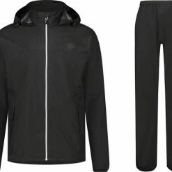 AGU GO Regenpak Essential Unisex - Zwart - L - Dames & Heren - Waterdicht & Ademend