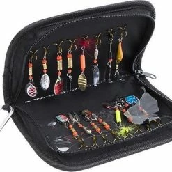 Naamloos Vis Accessoires - Blinkerset Met Tas - 16 Verschillende Blinkers