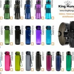 Drinkfles Herbruikbare Waterfles | 750 Ml Turquoise Lichtblauw | Vaatwasserbestendig Drinkbus Bidon | King Mungo KMDF016 -CeLaVi winkel 550x465