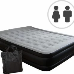 BluMill Luchtbed - 2-persoons - Ingebouwde Pomp - 203x152x36 Cm - Duurzame Keuze