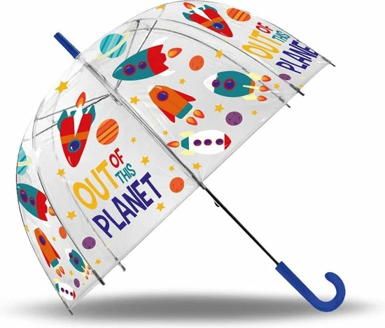 Kids Licensing Kinderparaplu Out Of The Planet 80 Cm Transparant 4 Kids Licensing Kinderparaplu Out Of The Planet 80 Cm Transparant - Afbeelding 2