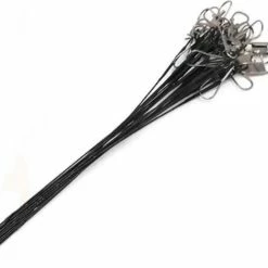 PD® - Stalen Roofvis Onderlijn| 10 Stuks | 15 CM | Zwart Gecoate Lijn| Extra Sterk | Makkelijk In Gebruik -CeLaVi winkel 550x470 3