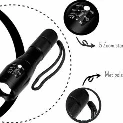 Merkloos Professionele 1000 Lumen LED Zaklamp Met Zoomfunctie 14 Merkloos Professionele 1000 Lumen LED Zaklamp Met Zoomfunctie -CeLaVi winkel 550x480