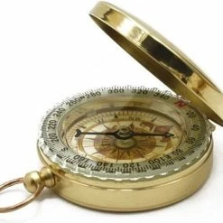 LOUZIR Kompas Messing Met Fluorescerende Buitenring - Luxe Kompas - Klassieke Kompas - Celvar - Glow In The Dark – Compass Brass -CeLaVi winkel 550x483 5