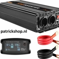 EnRise 12V-230V Zuivere Sinus Omvormer - 2500W/5000W + Controller