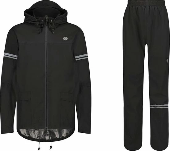 AGU Original Regenpak Essential - Zwart - L - Dames & Heren - Waterdicht & Ademend 17 AGU Original Regenpak Essential - Zwart - L - Dames & Heren - Waterdicht & Ademend - Afbeelding 15