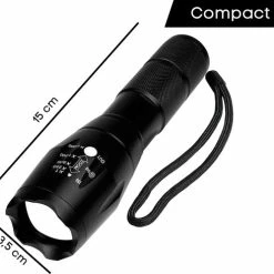 Merkloos Professionele 1000 Lumen LED Zaklamp Met Zoomfunctie 12 Merkloos Professionele 1000 Lumen LED Zaklamp Met Zoomfunctie -CeLaVi winkel 550x490 2