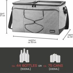 Bomoe Opvouwbare Koeltas IceBreezer KT53 - Koelbox Voor Onderweg - 53x37x32 Cm - 52 Liter - Picknicktas Perfect Voor Barbecues Of Festivals -CeLaVi winkel 550x491