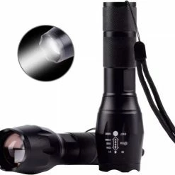 Merkloos Professionele 1000 Lumen LED Zaklamp Met Zoomfunctie