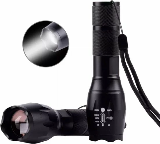 Merkloos Professionele 1000 Lumen LED Zaklamp Met Zoomfunctie 3 Merkloos Professionele 1000 Lumen LED Zaklamp Met Zoomfunctie