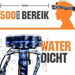 Zynos Militaire Hoofdlamp 13000 Lumen 2.0 - 8 LED Koplampen - 500 Meter Bereik -CeLaVi winkel 550x493 5
