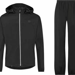 AGU GO Regenpak Essential Unisex - Zwart - L - Dames & Heren - Waterdicht & Ademend -CeLaVi winkel 550x495