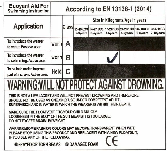 EasySwim Pro - Drijfpakje - Zwemvest & Zwembroek - Blauw - L : 24-28 Kg 9 EasySwim Pro - Drijfpakje - Zwemvest & Zwembroek - Blauw - L : 24-28 Kg - Afbeelding 7