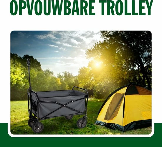 Camp Active - Bolderkar Opvouwbaar - Gemakkelijk Opvouwbaar - Compacte Opslag - Zwart 11 Camp Active - Bolderkar Opvouwbaar - Gemakkelijk Opvouwbaar - Compacte Opslag - Zwart - Afbeelding 9