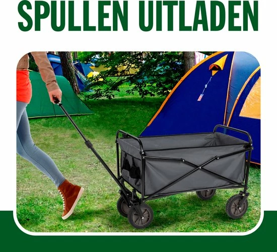 Camp Active - Bolderkar Opvouwbaar - Gemakkelijk Opvouwbaar - Compacte Opslag - Zwart 12 Camp Active - Bolderkar Opvouwbaar - Gemakkelijk Opvouwbaar - Compacte Opslag - Zwart - Afbeelding 10