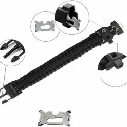 Superdealer 14 In 1 Paracord Survival Armband I 14 Functies I Multitool I Extra Sterk I Donker Groen -CeLaVi winkel 550x500
