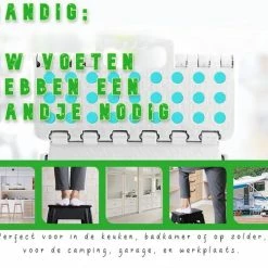 Splendole Opstapje Inklapbaar Caravanopstapje - Opvouwbaar - 100 Kg - Zwarte Krukje -CeLaVi winkel 550x501 19