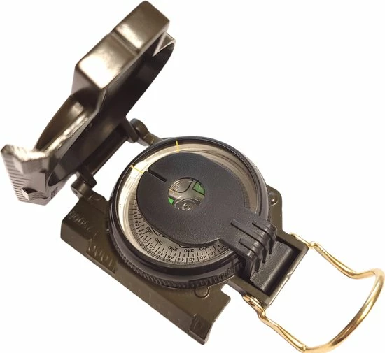 De Snuffelaar® - Professionele Metalen Kompas Militair - 2022 - Scouting Compass 5 De Snuffelaar® - Professionele Metalen Kompas Militair - 2022 - Scouting Compass - Afbeelding 3