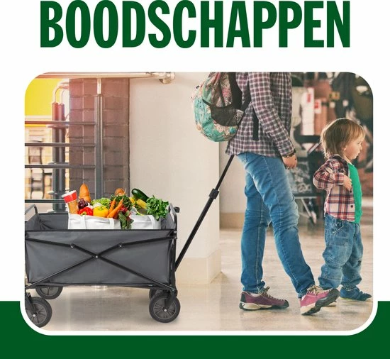 Camp Active - Bolderkar Opvouwbaar - Gemakkelijk Opvouwbaar - Compacte Opslag - Zwart 13 Camp Active - Bolderkar Opvouwbaar - Gemakkelijk Opvouwbaar - Compacte Opslag - Zwart - Afbeelding 11