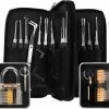 ProSolve 34 Delige Lockpick Set Voor Beginners En Gevorderden Met 2x Oefenslot Een Opberghoes En Opberg Doosjes - Lockpicking Set - Survival Kit - Gereedschapset - Doorzichtig Slot Transparant - Black Friday 2022 Deals - Slotenmaker -CeLaVi winkel 550x508 3