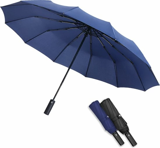 Famson Stormparaplu Opvouwbaar - Paraplu - Automatische Stormparaplu - Windproof - 10 Ribben 3 Famson Stormparaplu Opvouwbaar - Paraplu - Automatische Stormparaplu - Windproof - 10 Ribben