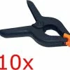 Merkloos 10x Kunststof 15 Cm Marktklem Lijmklem Zeilklem Klem Clam Spanwijdte 6,5 Cm