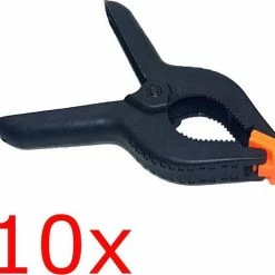 Merkloos 10x Kunststof 15 Cm Marktklem Lijmklem Zeilklem Klem Clam Spanwijdte 6,5 Cm