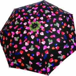 Smati Pétale Opvouwbare Stormparaplu - Paraplu - Auto Open/Dicht - ø 90 Cm - Zwart/Multi Kleur