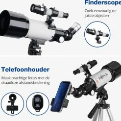EXPLR Skysense Telescoop - Sterrenkijker - 70/400mm - Travel Bag - Telefoon Adapter - Telescoop Kinderen En Volwassenen -CeLaVi winkel 550x511 2