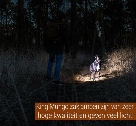 King Mungo Zeer Krachtige Militaire LED Zaklamp - Oplaadbaar - Inclusief 18650 Batterij 8 King Mungo Zeer Krachtige Militaire LED Zaklamp - Oplaadbaar - Inclusief 18650 Batterij - Afbeelding 6